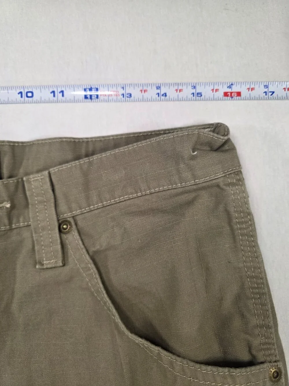Wrangler Riggs Workwear Utility Work Pants Olive 32x34 NWOT